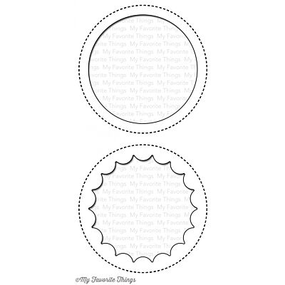 Jumbo Peek-a-Boo Circle Windows Die-namic Image 1