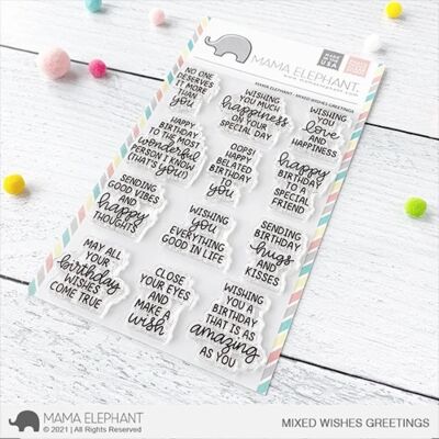 Mixed Wishes Greetings Stamp