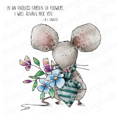 Mouse Bouquet Stamp