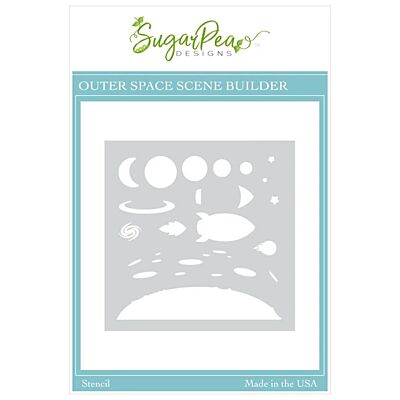 Outer Space Scene Builder Stencil