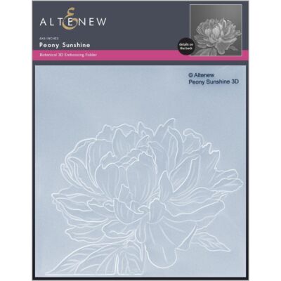 Peony Sunshine 3D Embossing Folder