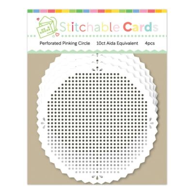 Perforated Pinking Circle Shapes