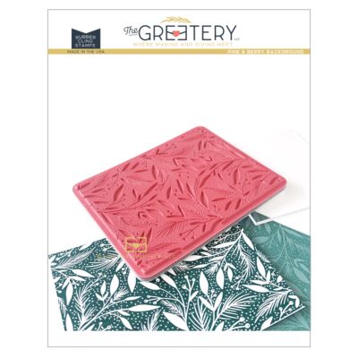 Greetery Pine & Berry Background Stamp