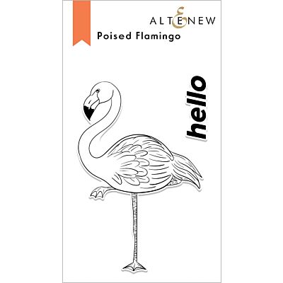 Poised Flamingo Stamp