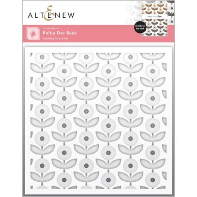 Polka Dot Buds Layering Stencil Set (2 in 1)