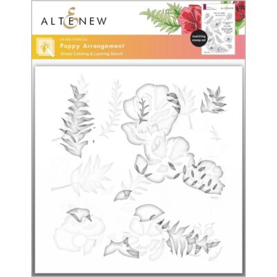 ALT Poppy Arrangement Stencil (4 in 1)