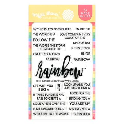 WF Oversized Rainbow Stamp