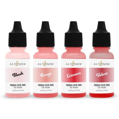 Altenew Red Sunset Fresh Dye Reinker Sets for cardmaking and paper crafts.  UK Stockist, Seven Hills Crafts