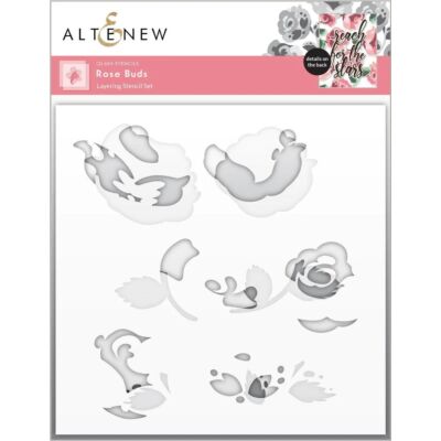 ALT Rose Buds  Layering Stencil Set (2)