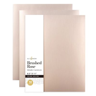 ALT Brushed Rose Metallic Cardstock