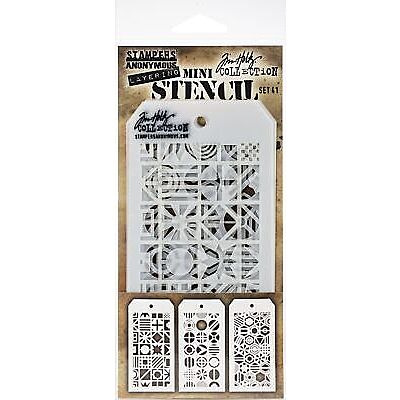 Tim Holtz Mini Layering Stencil Set #41