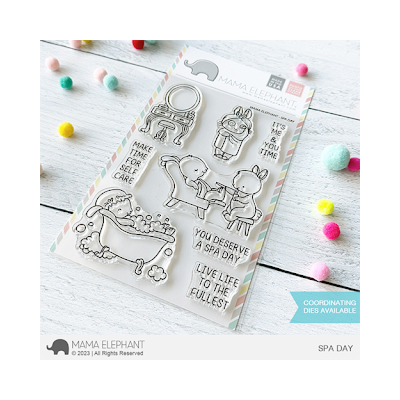 UK Stockist Mama Elephant Spa Day Die for cardmaking