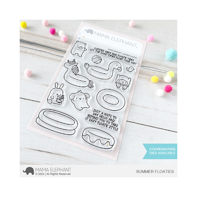 Mama Elephant Summer Floaties Stamp