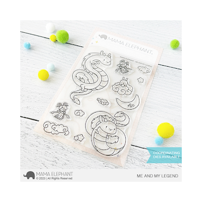 me and my legend stamp by Mama Elephant for cardmaking and paper crafts.  UK Stockist, Seven Hills Crafts