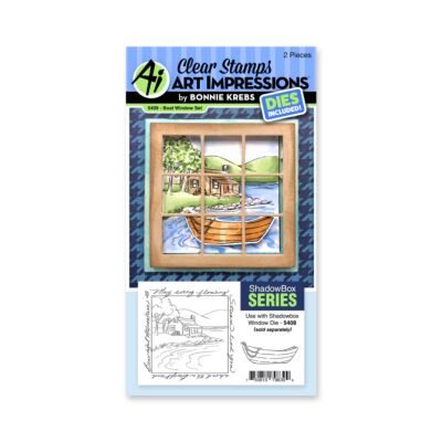 Shadowbox Boat Window Stamp and Die Set