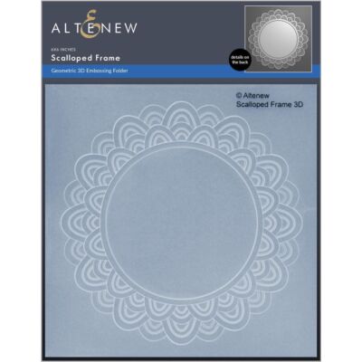 Scalloped Frame 3D Embossing Folder