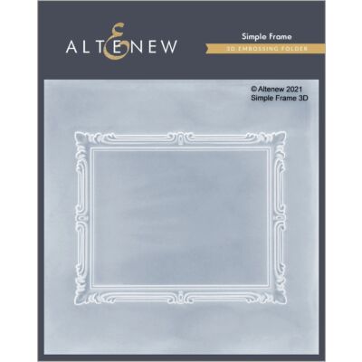 Simple Frame 3D Embossing Folder