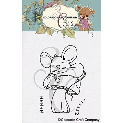 Kris Lauren Sleeping Mouse Mini Stamp