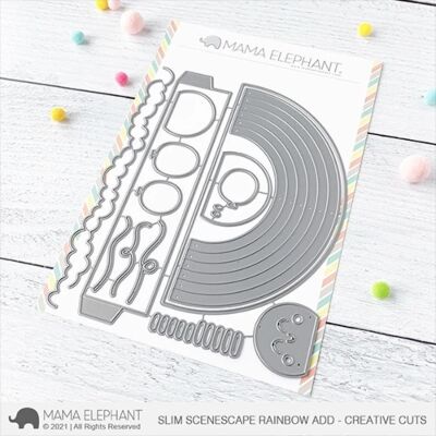 Slim Scenescape Rainbow Add-on Die