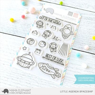 Little Agenda Spaceship Stamp