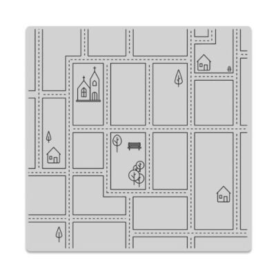 Street Map Bold Prints Background Stamp