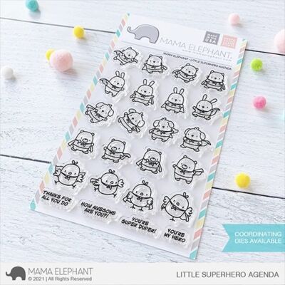 Little Superhero Agenda Stamp