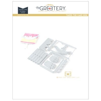 greetery takes the cake mini die set for paper crafting from seven hills crafts, uk stockist