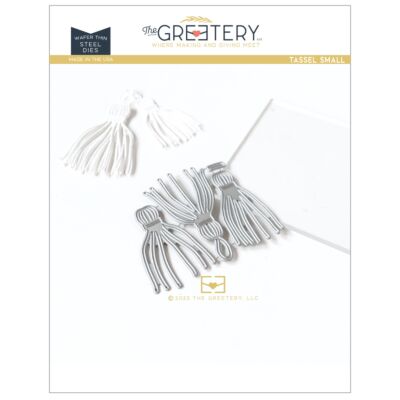 Tassel Small Die by The Greetery, All That Glitters Collection, UK Exclusive Stockist, Seven Hills Crafts 5 star rated for customer service, speed of delivery and value