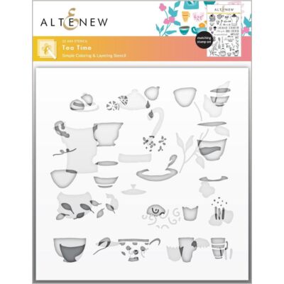 ALT Tea Time Stencil (2 in 1)