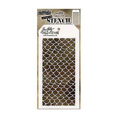 Tim Holtz Layering Stencil - Scales