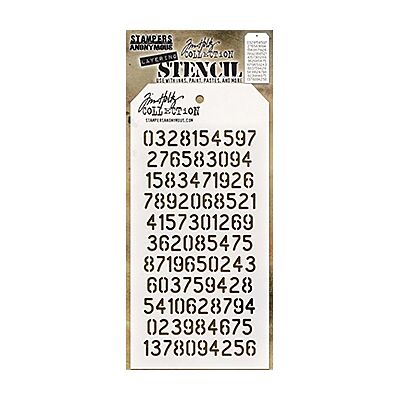 Tim Holtz Layering Stencil - Digits