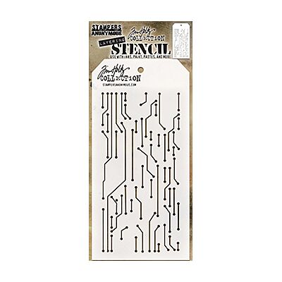 Tim Holtz Layering Stencil - Circuit