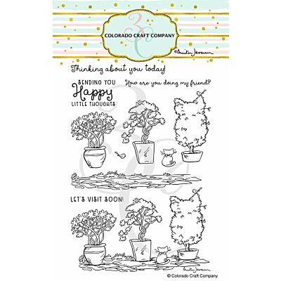 Anita Jeram Topiaries & Kitten Stamp