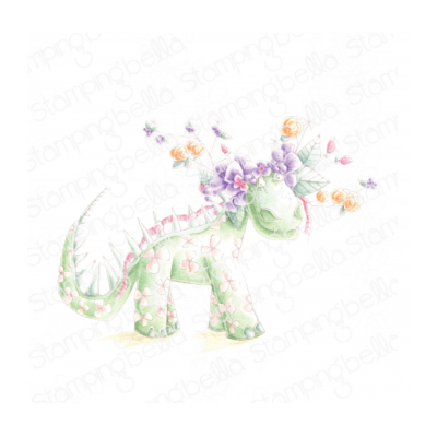 Tumble Blossom The Dinosaur Stamp