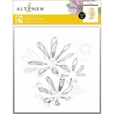 ALT Vibrant Florals Stencil (3 in 1)