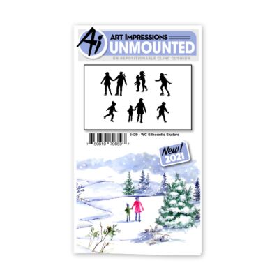 WC Silhouette Skaters Stamp Set