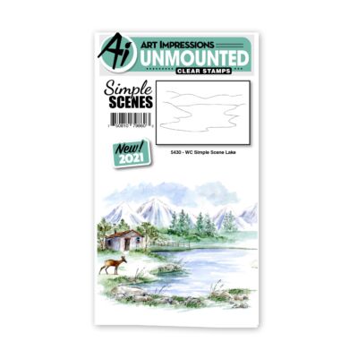 WC Simple Scene Lake Stamp Set