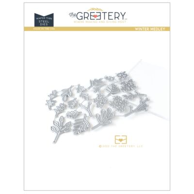 Exclusive UK Supplier of The Greetery - Winter Medley Die for papercrafting