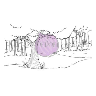 Woodland Background Stamp