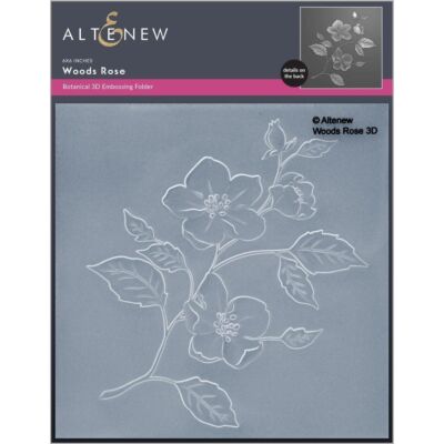 Wood Rose 3D Embossing Folder