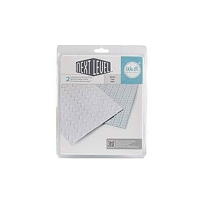 WRMK Next Level Embossing Folder - Woven (2 pack)