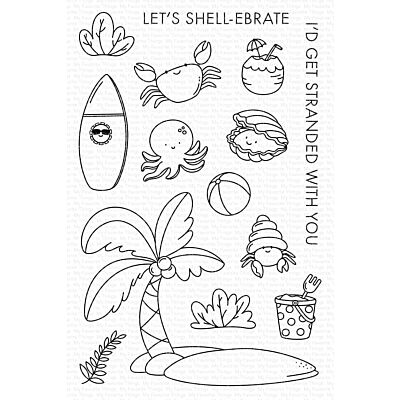 YUZU Island Shell-ebration Stamp