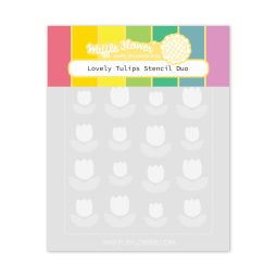 WF Lovely Tulips Stencil Duo Set 