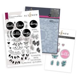 ALT Whimsical Wreath - Stamp, Die & Embossing Folder Set