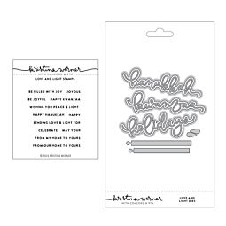 KW Love and Light Stamp and Die Set