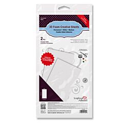 Scrapbook Adhesives 3D Foam Sheets Medium (2 pack 6x12 inch)