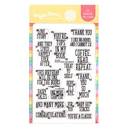 simple book sentiments stamp by Waffle Flower Crafts, UK Stockist, Seven Hills Crafts 5 star rated for customer service, speed of delivery and value