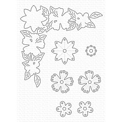 MFT Stamps Framing Foliage Die set for cardmaking and paper crafts.  UK Stockist, Seven Hills Crafts