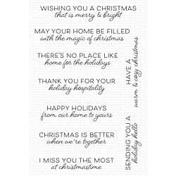 MFT Home For The Holidays Sentiment Stamp