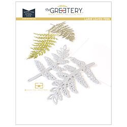 Large Leaves Fern Die by The Greetery, Urban Jungle Collection, June 2023, UK Exclusive Stockist, Seven Hills Crafts 5 star rated for customer service, speed of delivery and value